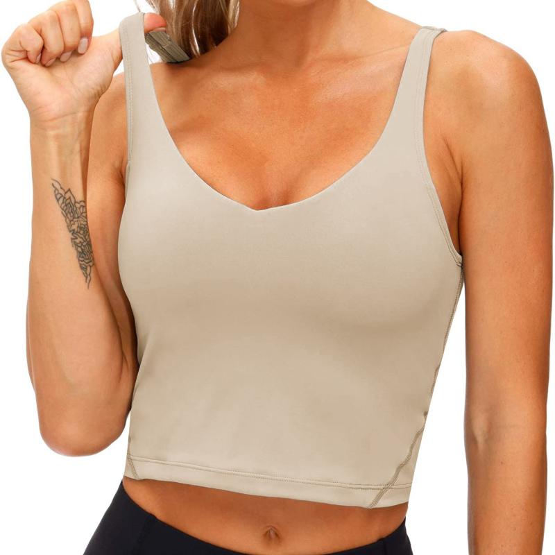 Align™ Cropped Cami Tank Top,Light Support, A/B Cup  | Womens Shirts Clothing Jade Grey