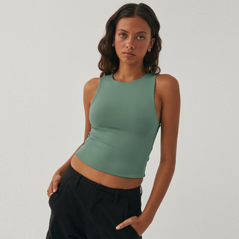 Align™ High-Neck Tank Top,Light Support  | Womens Shirts Clothing Legacy Green