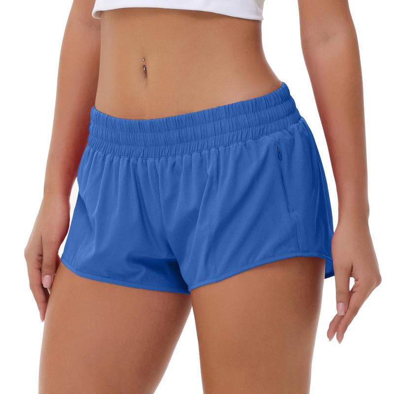 Hotty Hot High-Rise Lined Short 4″  | Womens Shorts Clothing Oasis Blue