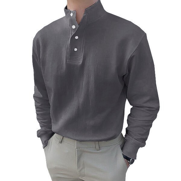 Lab Woven Long-Sleeve Henley  | Mens Shirts Clothing Mens