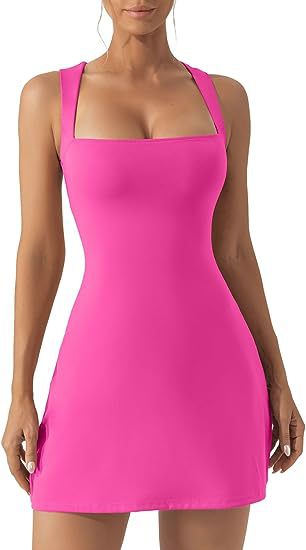 Lightweight Linerless Tennis Dress  | Womens Dresses Clothing Cherry Mist