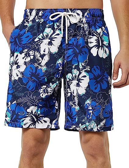 Pool Short 5″,Lined  | Mens Shorts Clothing Floral Freestyle Black Multi