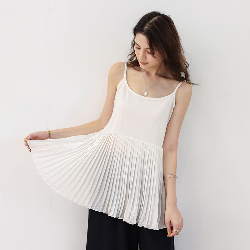 Scoop-Neck Pleated Linerless Tennis Dress  | Womens Dresses Clothing Dresses