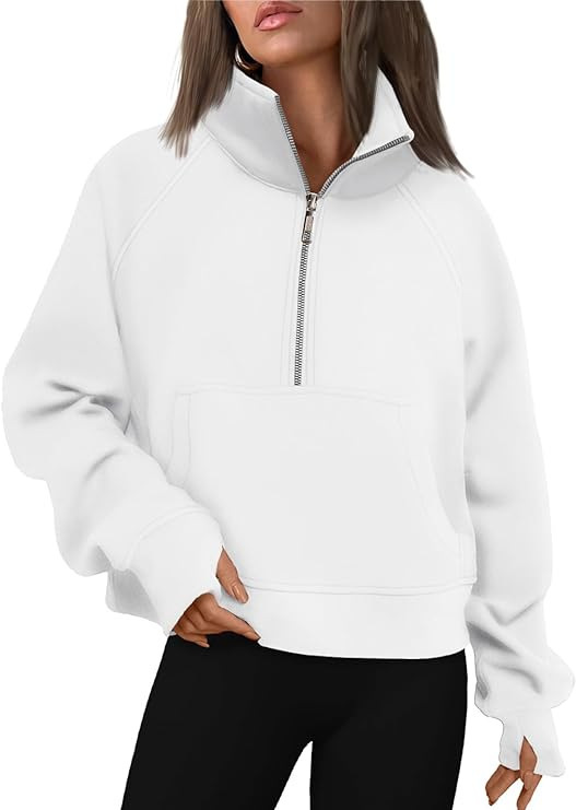 Scuba Oversized Funnel-Neck Half Zip  | Womens Hoodies & Sweatshirts Clothing Hoodies & Sweatshirts