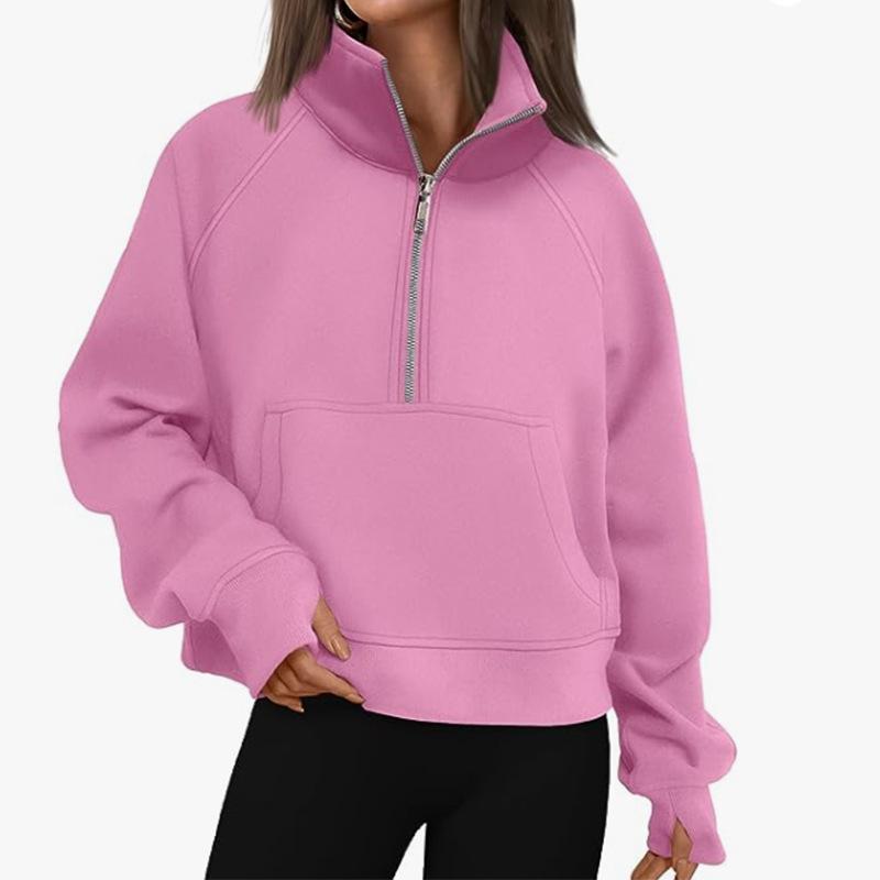 Scuba Oversized Funnel-Neck Half Zip,Pride  | Womens Hoodies & Sweatshirts Clothing Hoodies & Sweatshirts