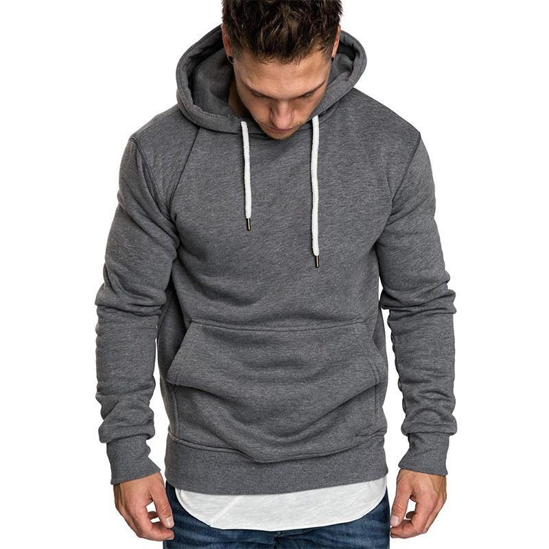 Smooth Spacer Classic-Fit Pullover Hoodie  | Mens Hoodies & Sweatshirts Clothing Heathered Core Ultra Light Grey