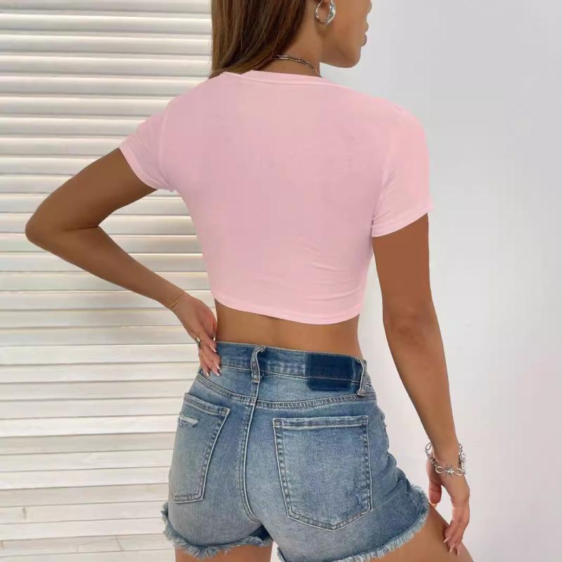 Swiftly Tech Cropped Short-Sleeve Shirt 2.0  | Womens Shirts Clothing Rose Blush/Rose Blush